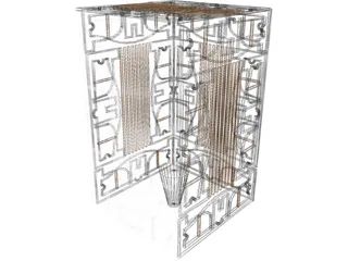 Golden Cage 3D Model preview