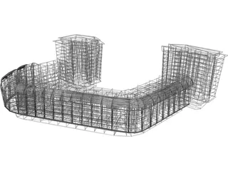 Condo Building 3D Model preview