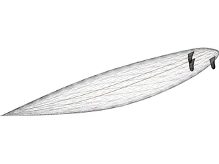 Surfboard 3D Model preview