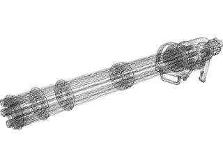 Mini Gun 3D Model preview