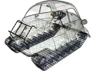 Armored Isetta 3D Model preview