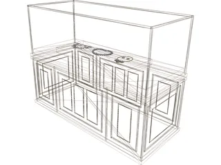 Museum Glassbox 3D Model preview