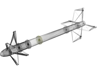 Sidewinder AIM-9 3D Model preview