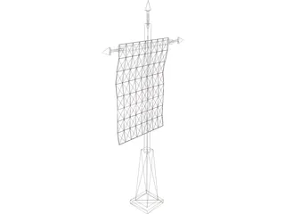 Flagpole 3D Model preview