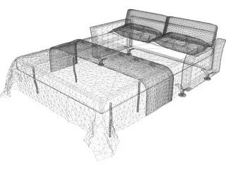 Bed Metamorfosi 3D Model preview