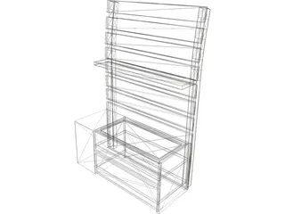 Bedside Tumb 3D Model preview