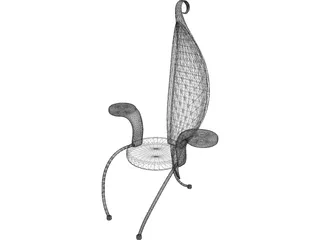 Chair Flamingo 3D Model preview