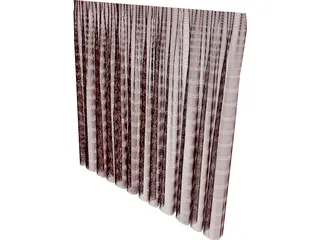 Curtains Melissa 3D Model preview