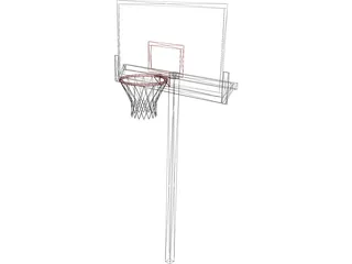 Basketball Hoop 3D Model preview