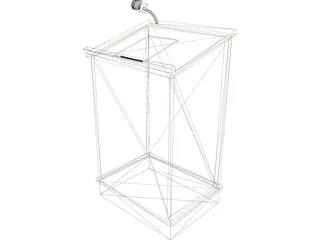 Lectern 3D Model preview