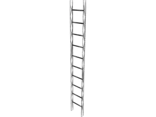 Steel Ladder 3D Model preview