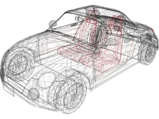 Daihatsu Copen 3D Model preview