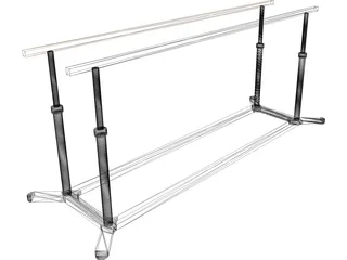 Parallel Bars 3D Model preview