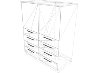 Closet 3D Model preview