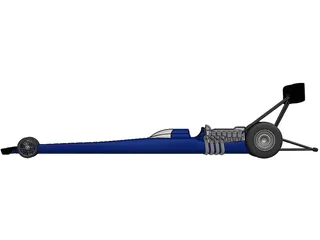 Top Fuel Dragster 3D Model preview