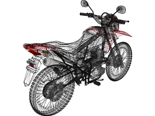 Honda Bros 160 3D Model preview