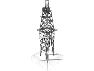 Drill Rig 3D Model preview