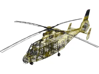 Eurocopter AS-365 Dauphin 3D Model preview
