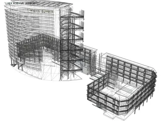 Kementerian Sumber Asli 3D Model preview