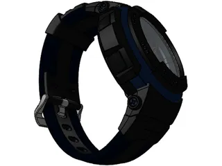 Casio G-Shock Watch 3D Model preview
