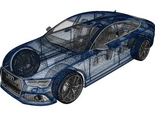 Audi RS7 Sportback (2016) 3D Model preview