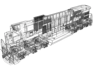 GE C36-7 3D Model preview
