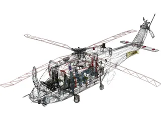 Sikorsky S-76C 3D Model preview