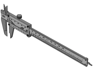 Vernier Caliper 3D Model preview