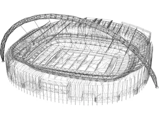 Wembley Stadium 3D Model preview