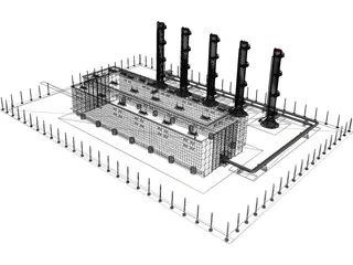 Factory 3D Model preview