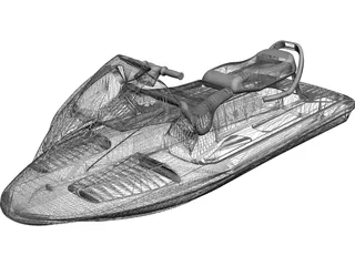 Jet Ski 3D Model preview