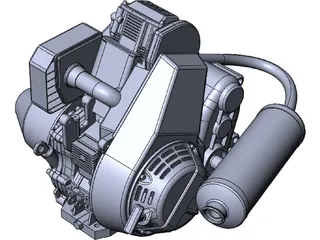 Lombardini LGA 340 Engine 3D Model preview