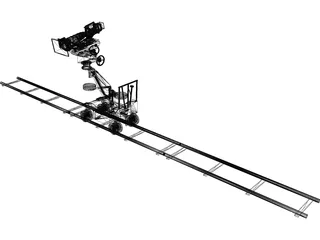 Camera on Dolly 3D Model preview