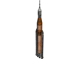Space Launch System SLS 3D Model preview