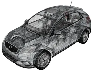 SsangYong Korando (2011) 3D Model preview
