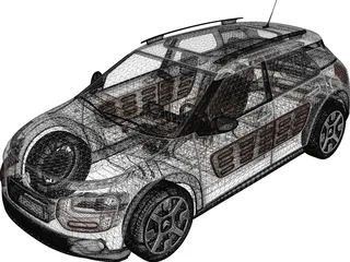Citroen C4 Cactus (2015) 3D Model preview