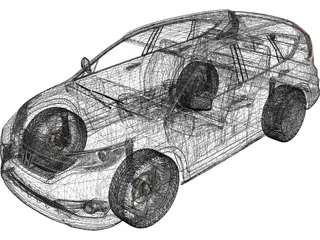Honda CR-V (2013) 3D Model preview