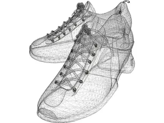 Sneakers Shoes 3D Model preview