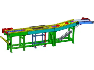 Shrink Conveyor 3D Model preview