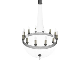 Chandelier 3D Model preview