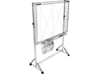 Stand Panasonic Panaboard 3D Model preview