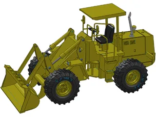 Wheel Loader 3D Model preview