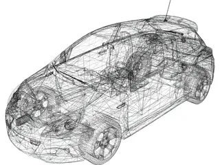 Opel Corsa OPC 3D Model preview