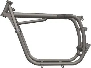 BMW 2V R series frame R80/R100 3D Model preview