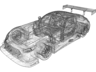 Mercedes-AMG GT3 3D Model preview