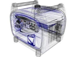 Yamaha EF2400iS Generator 3D Model preview