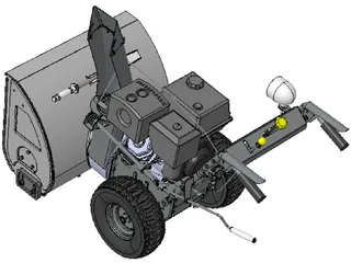 Snowblower 3D Model preview