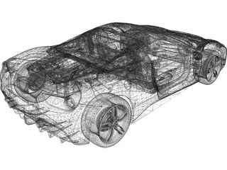 Ferrari 488 GTB Spider (2016) 3D Model preview