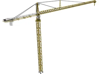 Leibherr 550 Tower Crane 3D Model preview