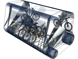 Bike Parking 3D Model preview